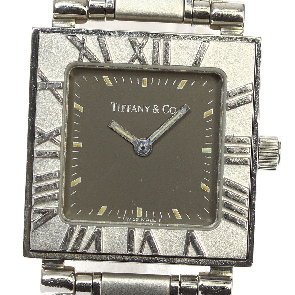 ティファニー 中古 レディース クォーツ スクエア アトラス ティファニー Tiffany Co 人気の新作 Vivalafocaccia Com