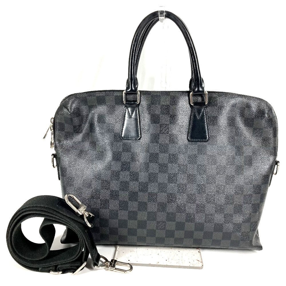 ルイヴィトン LOUIS VUITTON ポルトドキュマンジュール PDJ N48224 ダミエグラフィット カバン ブリーフケース ハンドバッグ 書類バッグ ビジネスバッグ ダミエグラフィットキャンバス ブラック