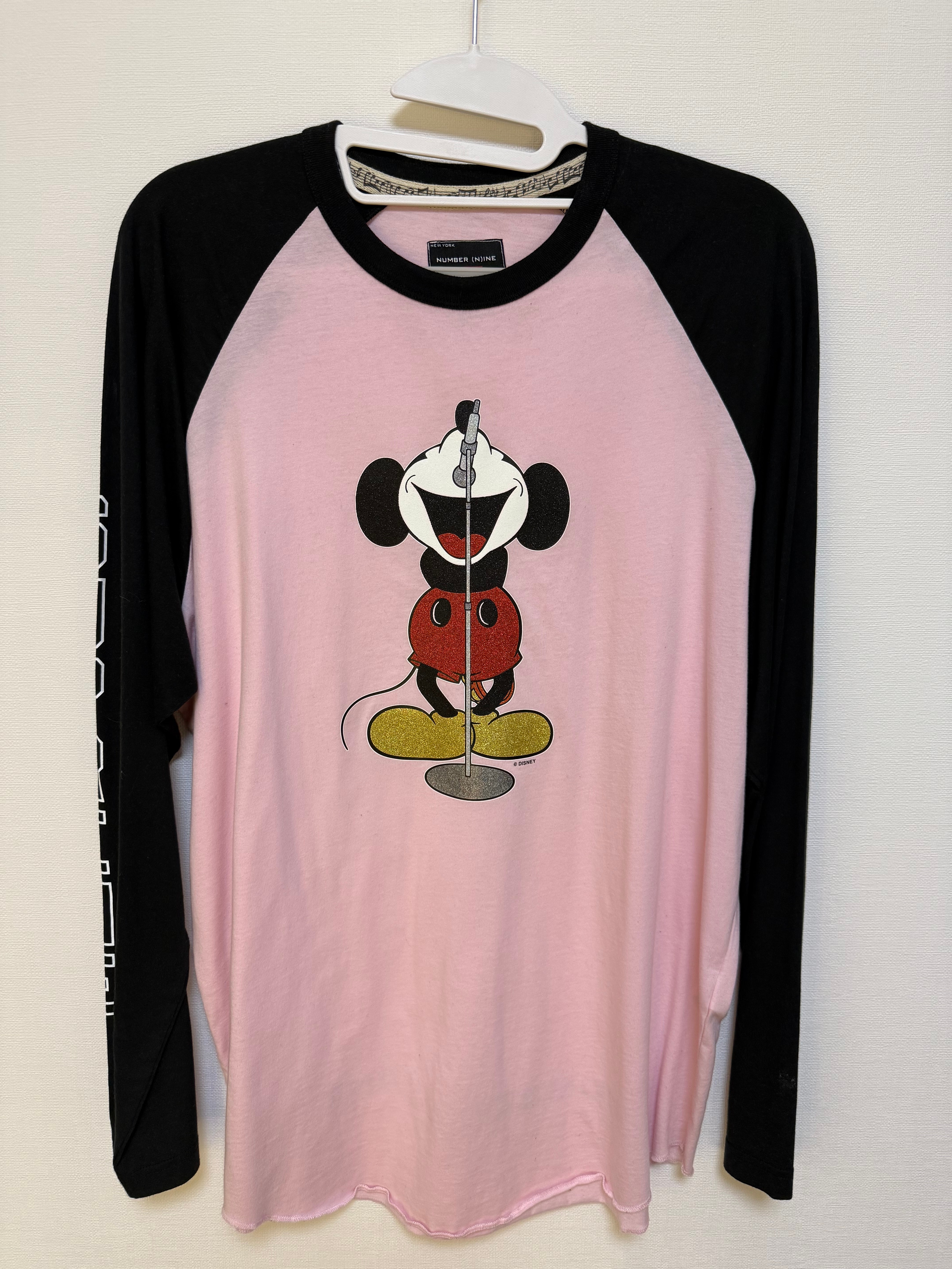 Supreme x Number (N)ine x Mickey Mouse Raglan L/S Top "Pink"