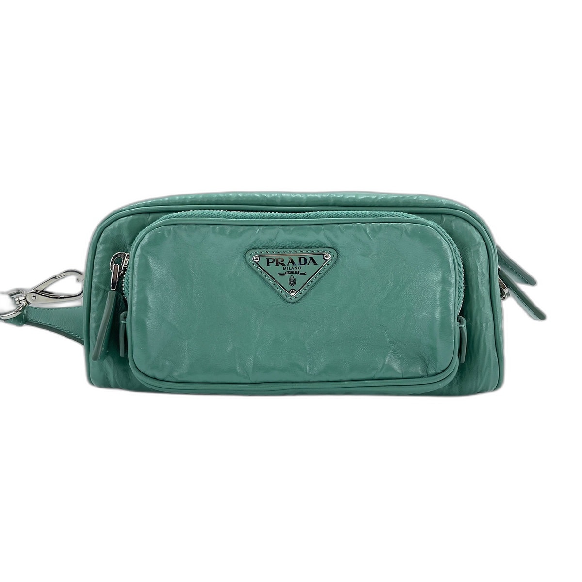 プラダ PRADA ナッパアンティーク ショルダーバッグ レザー【中古】