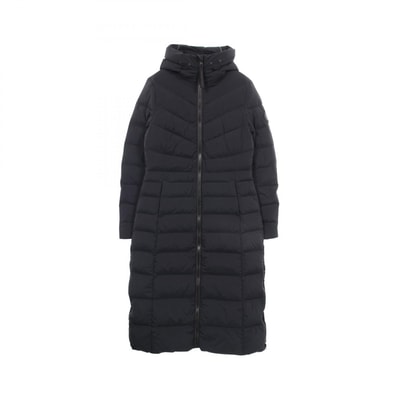 カナダグース CANADA GOOSE Clair Long Coat クレア フード付き ロング ダウンジャケット 衣料品 アウター ナイロン レディース ブラック系 【中古】
