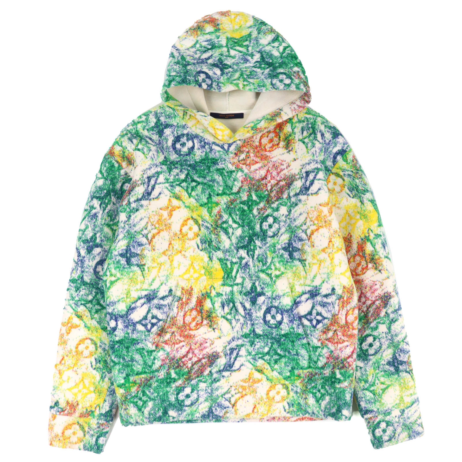 極美品 ルイヴィトン パステルモノグラム パーカー マルチカラー メンズ S