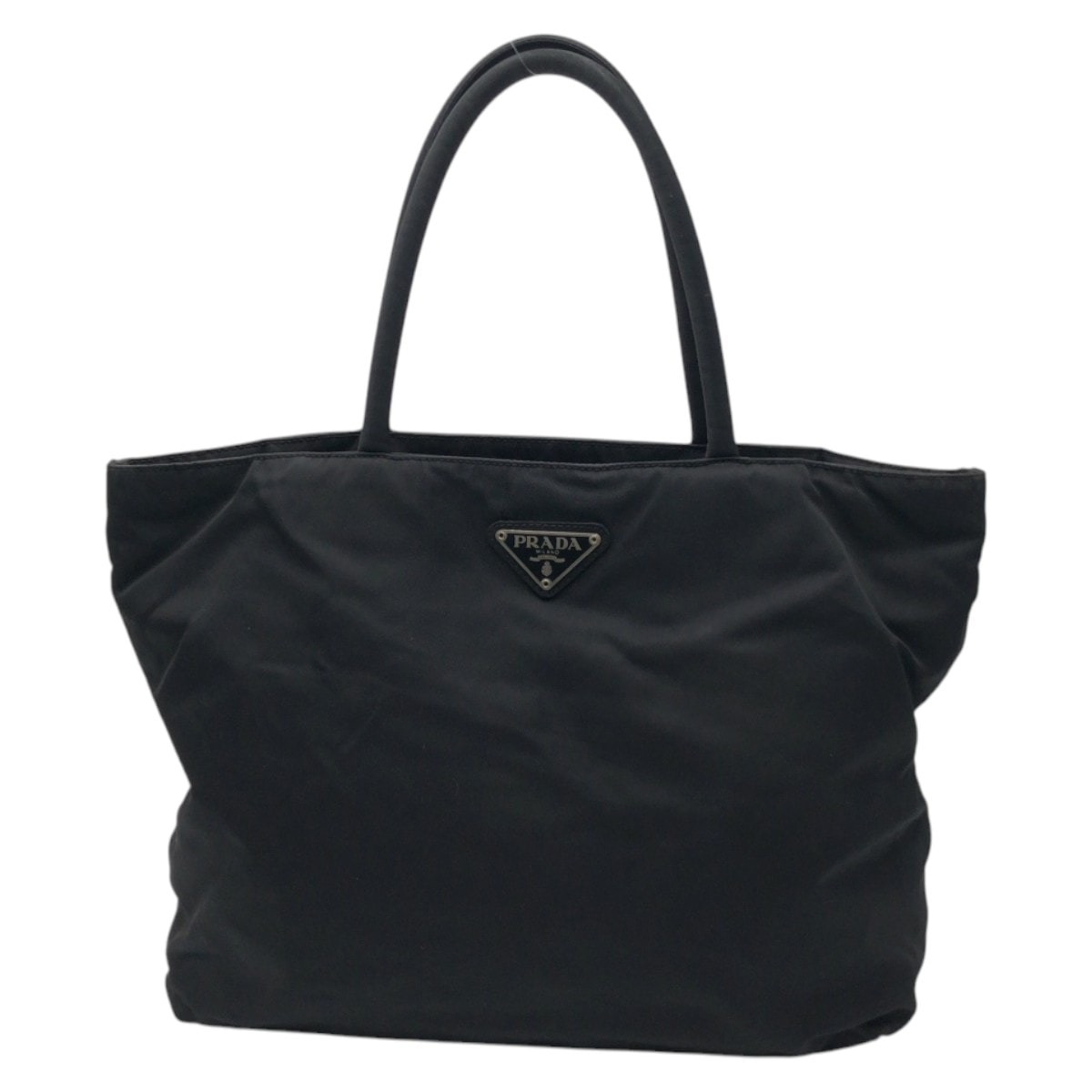 美品 PRADA プラダ テスート 三角ロゴ ブラック 黒 ナイロン トートバッグ ハンドバッグ 500616 【中古】
