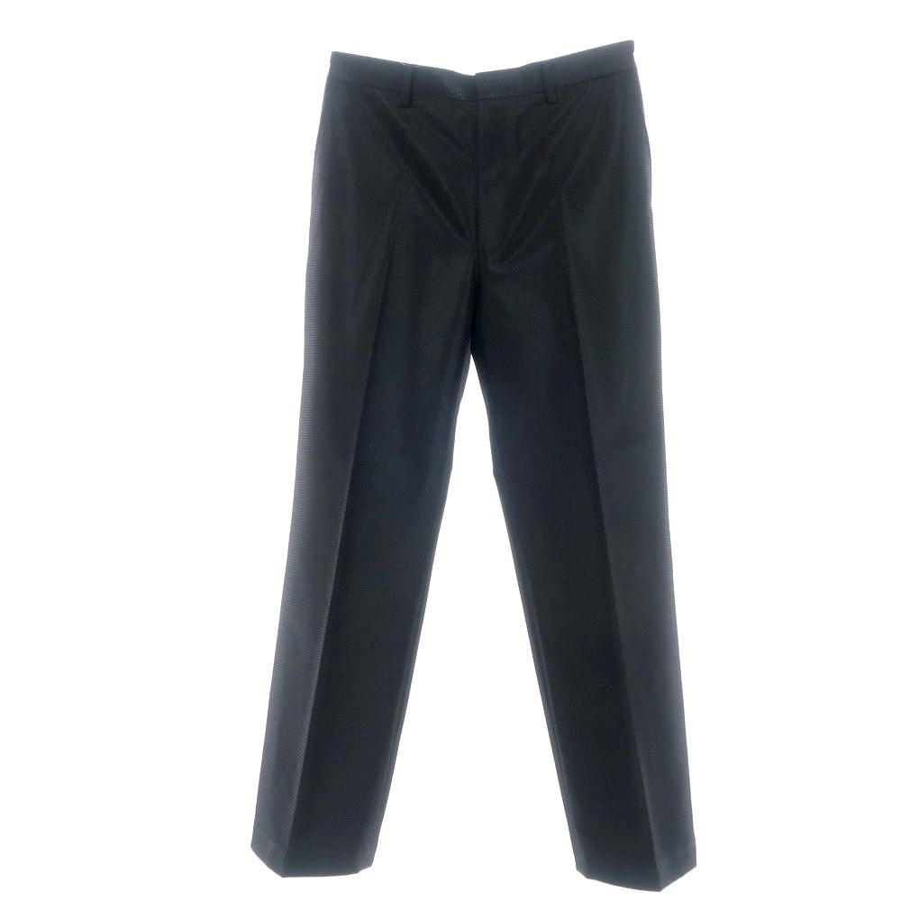【中古】ジュンヤワタナベ JUNYA WATANABE 2024年春夏 ポリエステル メッシュ カジュアルスラックスパンツ ブラック【サイズL】【レディース】
