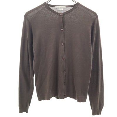 JOHN SMEDLEY ジョンスメドレー 長袖 ニットカーディガン S ブラウン