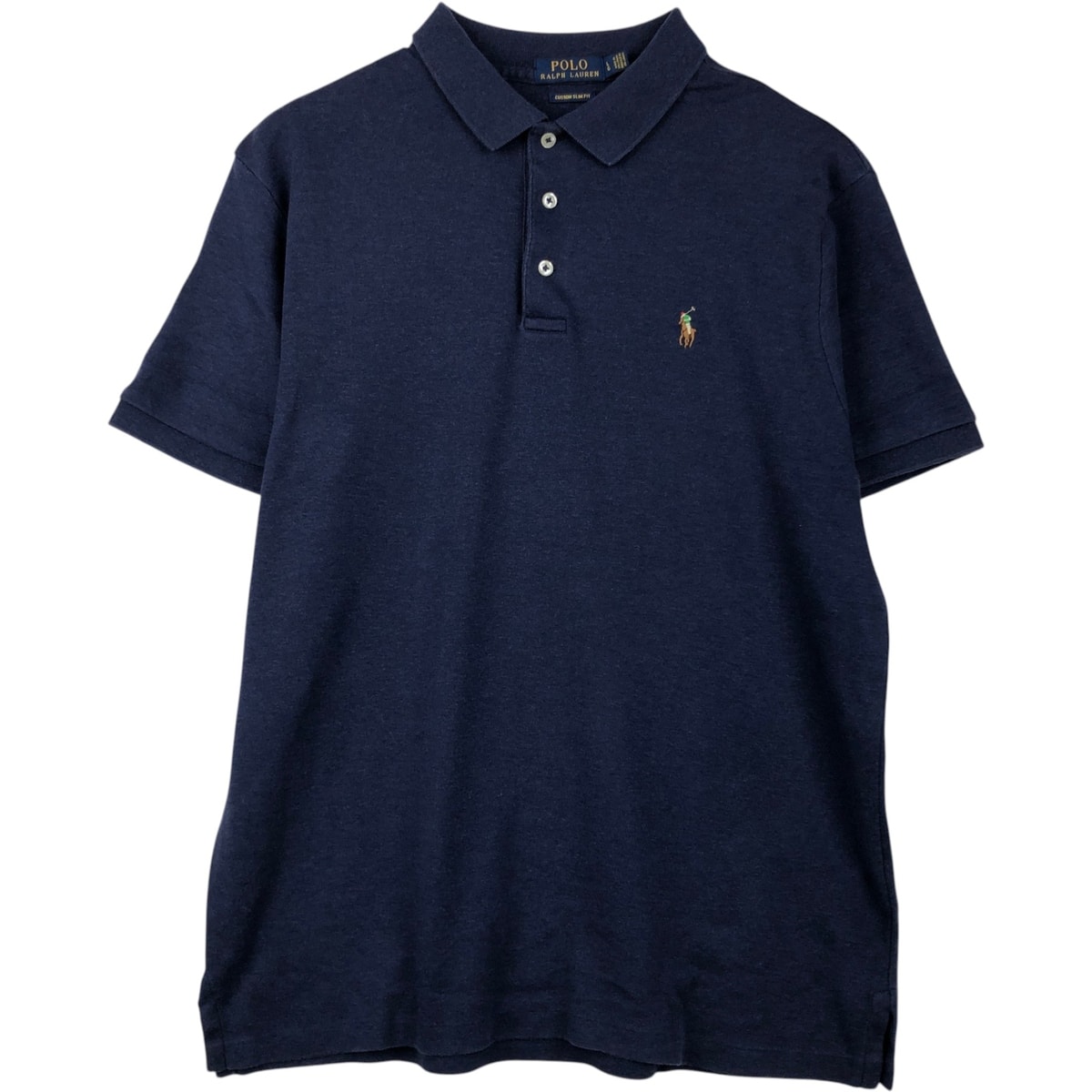 古着 ラルフローレン Ralph Lauren POLO RALPH LAUREN CUSTOM SLIM FIT 半袖 ポロシャツ メンズL相当/eaa654525