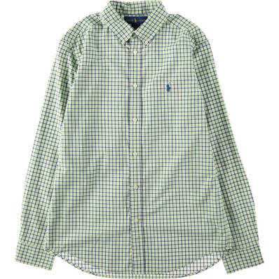 古着 ラルフローレン Ralph Lauren 長袖 ボタンダウンチェックシャツ レディースXL相当/eaa641905