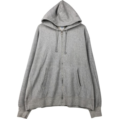 古着 チャンピオン Champion REVERSE WEAVE リバースウィーブ 目無し スウェットフルジップパーカー メンズXXL相当/eaa664017