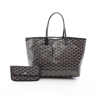ゴヤール GOYARD サンルイPM トートバッグ バッグ PVCコーティングキャンバス レザー レディース ブラック系 / ホワイト系 / ブラウン系 【中古】
