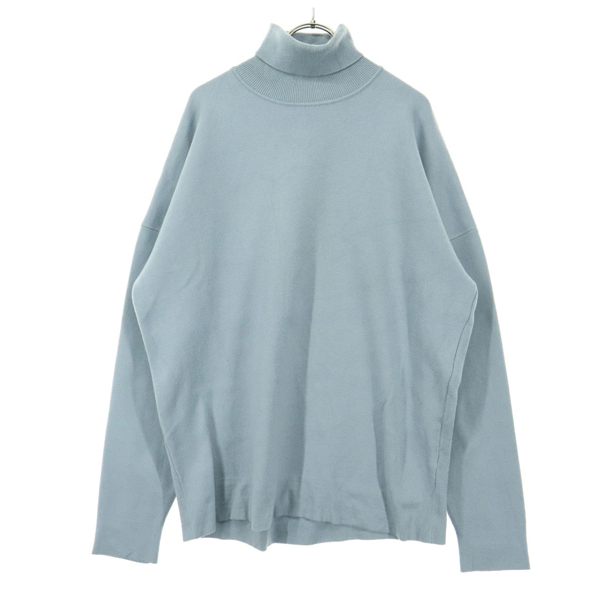 ZARA ザラ 長袖 タートルネック ニット L ブルー系
