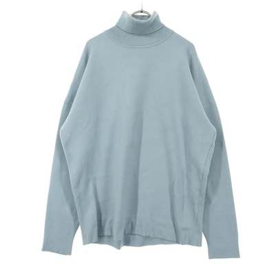 ZARA ザラ 長袖 タートルネック ニット L ブルー系