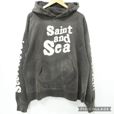 SAINT Mxxxxxx x WIND AND SEA HOODIE "Black"