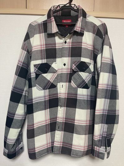Supreme Quilted Flannel Shirt "White"