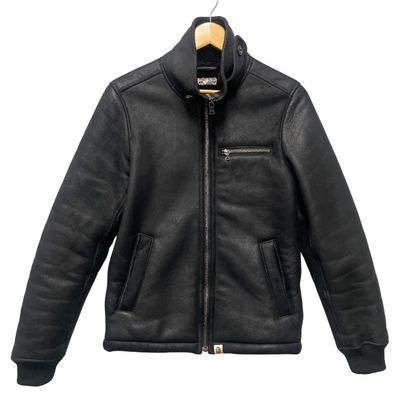 A BATHING APE アベイシングエイプ シープスキン ムートン ジャケット ブルゾン 52219