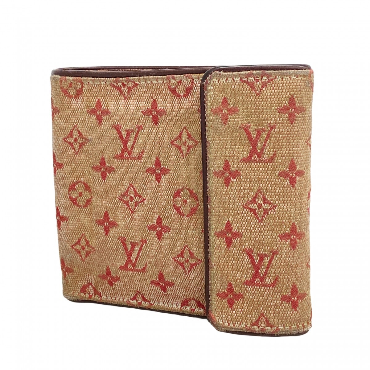 D (傷や汚れあり)】【6bd5657】ルイヴィトン 三つ折り財布 モノグラム