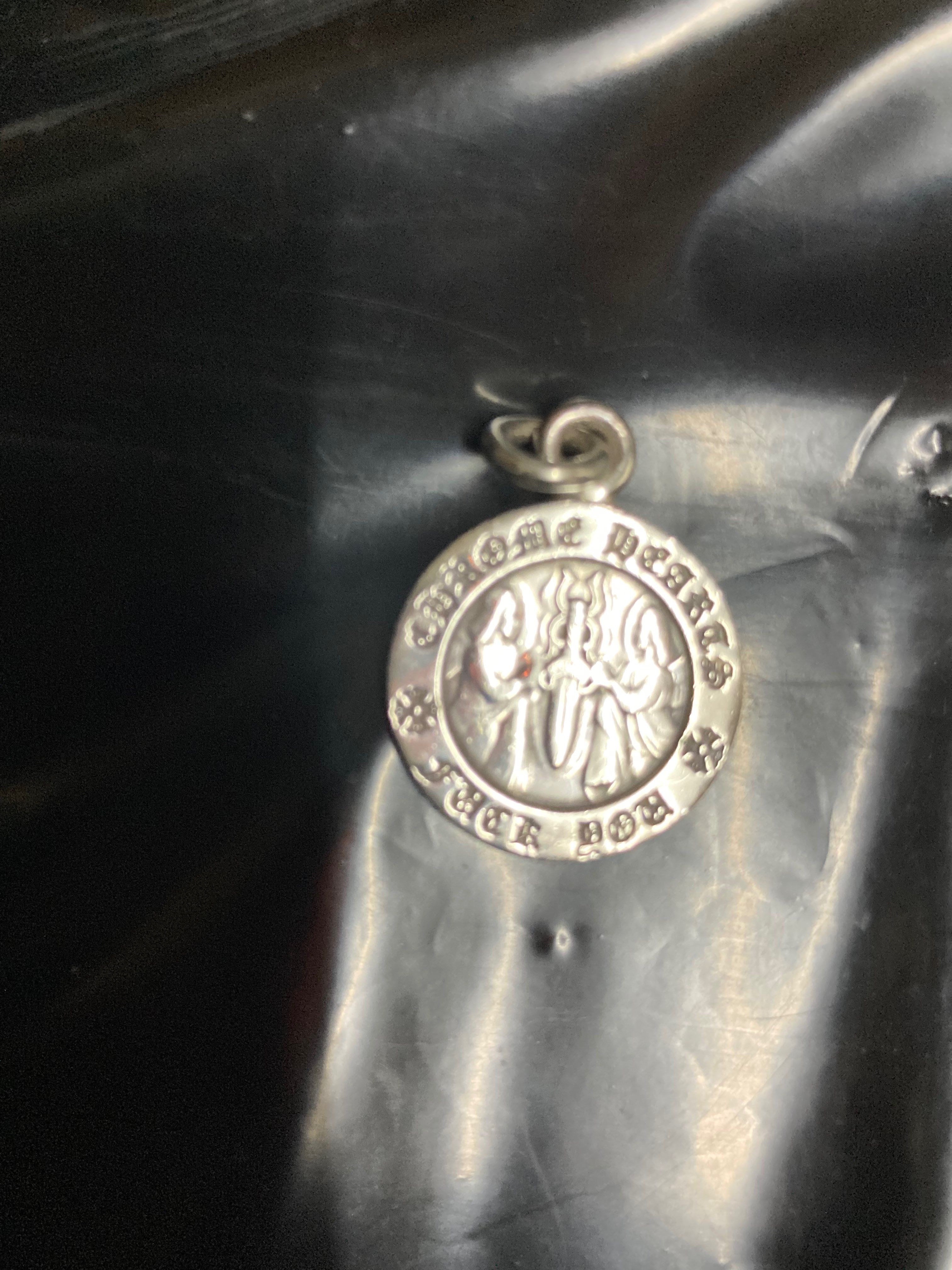 Chrome Hearts Angel Medal Charm Fuck You "Silver"