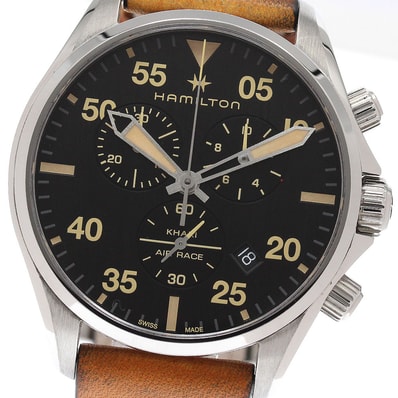 ☆良品 ハミルトン カーキ アビエーション H76722531 メンズ 【中古】