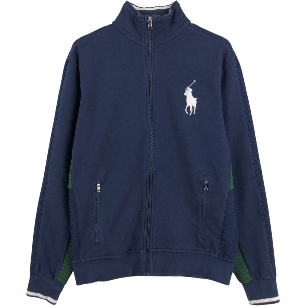 古着 ラルフローレン Ralph Lauren POLO RALPH LAUREN The Championships Wimbledon ビッグポニー フルジップスウェットシャツ トレーナー メンズS相当/eaa681671
