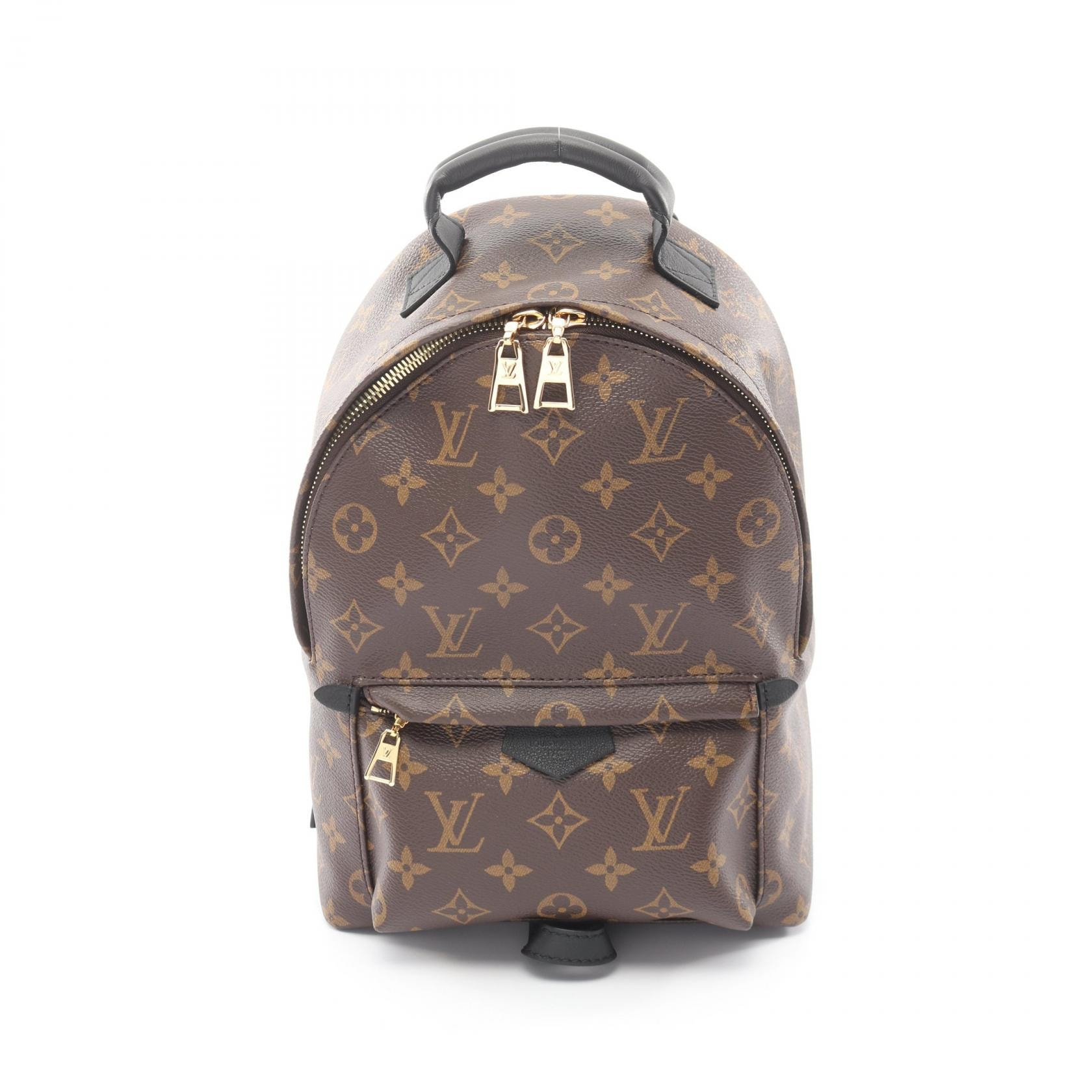 ルイ・ヴィトン LOUIS VUITTON パームスプリングスPM リュックサック バックパック バッグ PVCコーティングキャンバス レザー モノグラム レディース ブラウン系 / ブラック系 M41560 【中古】