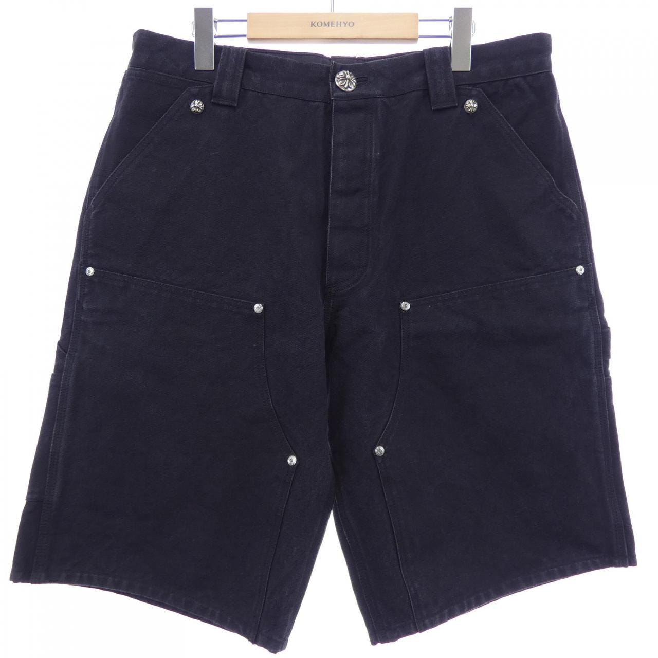 クロムハーツ CHROME HEARTS セメタリークロスパッチ ダブルニー 410180071******A80 ショートパンツ
