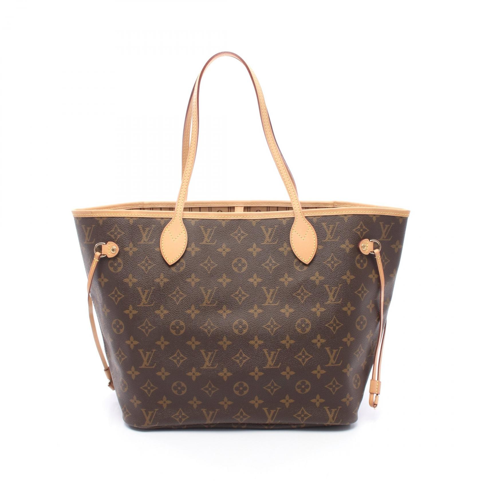 ルイ・ヴィトン LOUIS VUITTON ネヴァーフルMM トートバッグ バッグ PVCコーティングキャンバス レザー モノグラム レディース ブラウン系 M40156 【中古】