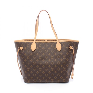 ルイ・ヴィトン LOUIS VUITTON ネヴァーフルMM トートバッグ バッグ PVCコーティングキャンバス レザー モノグラム レディース ブラウン系 M40156 【中古】