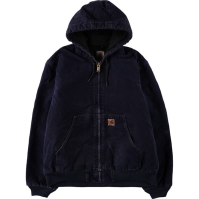 古着 カーハート Carhartt アクティブジャケット 中綿入り ダックフルジップパーカー メンズL相当/eaa675579
