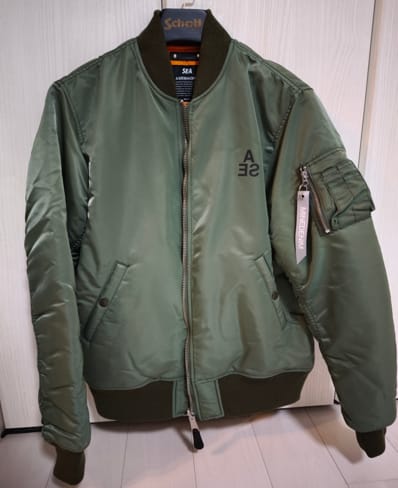 WIND AND SEA x MINEDENIM Reversible MA-1 "Olive"