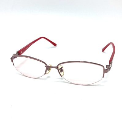 ディオール Dior ビジュー ロゴ CD7707J 眼鏡 プラスチック レッド