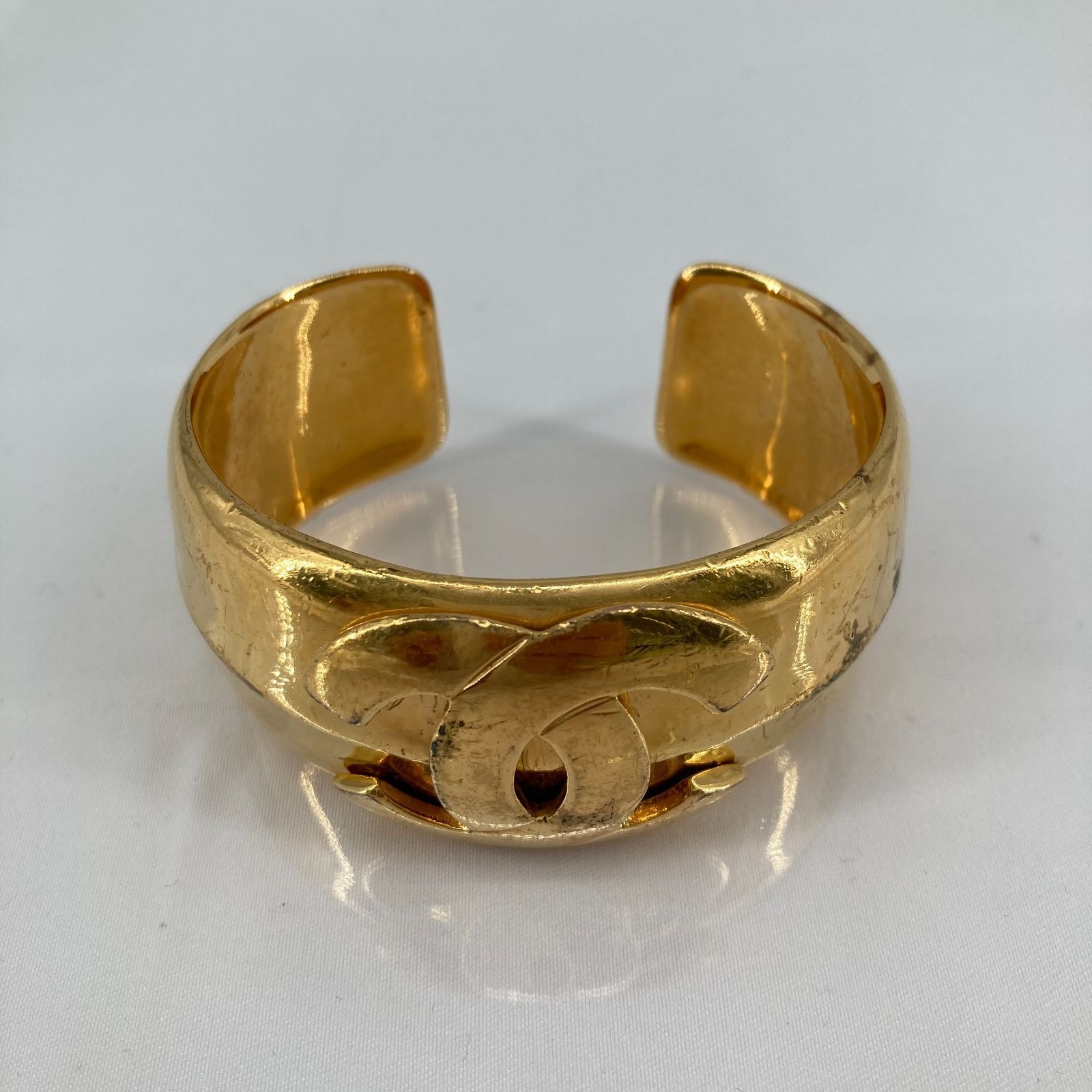 CHANEL(シャネル)97P ココマーク バングルGP ゴールド