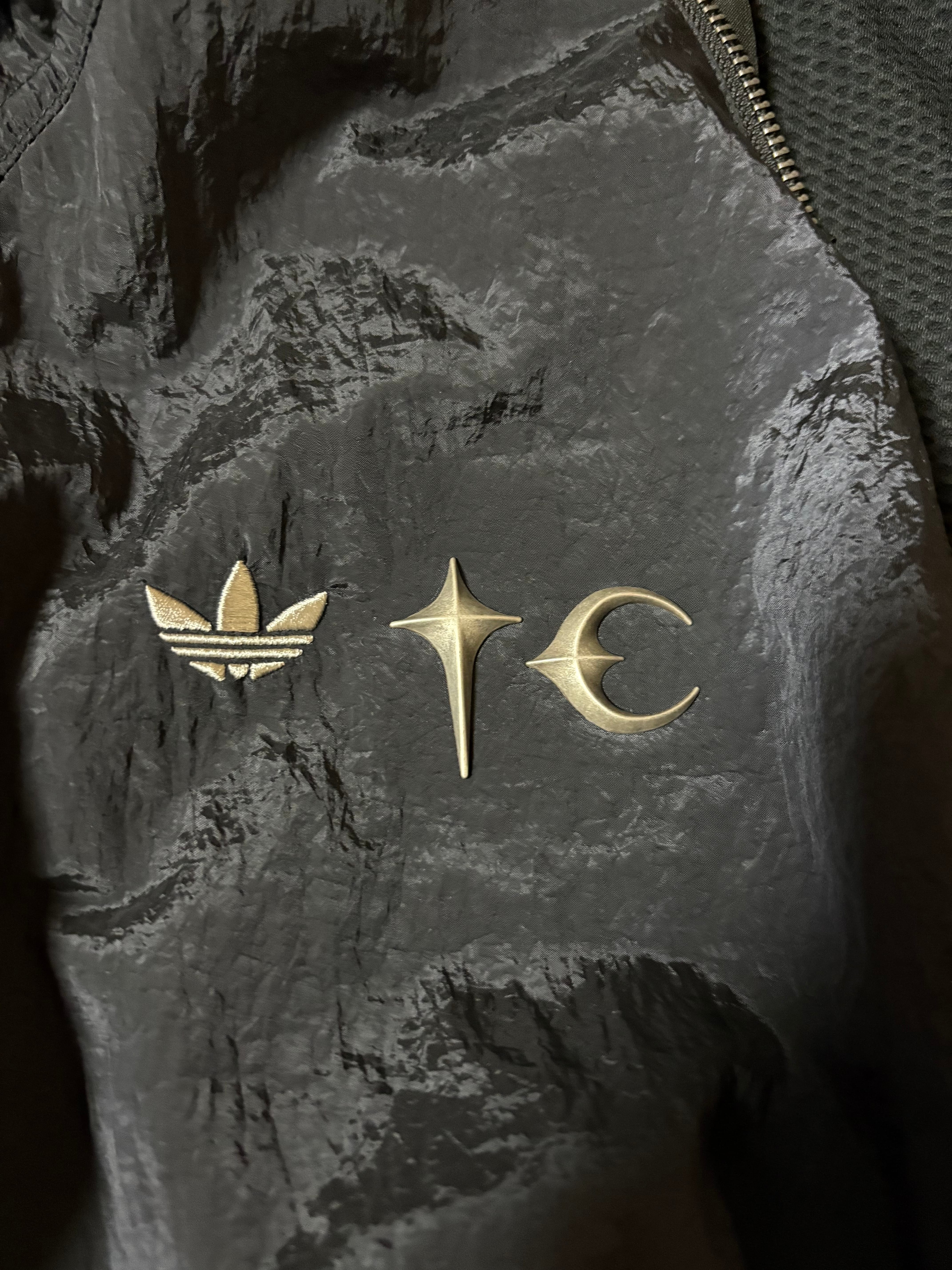 adidas x Thug Club Woven Track Top "Black/Silver Metallic"