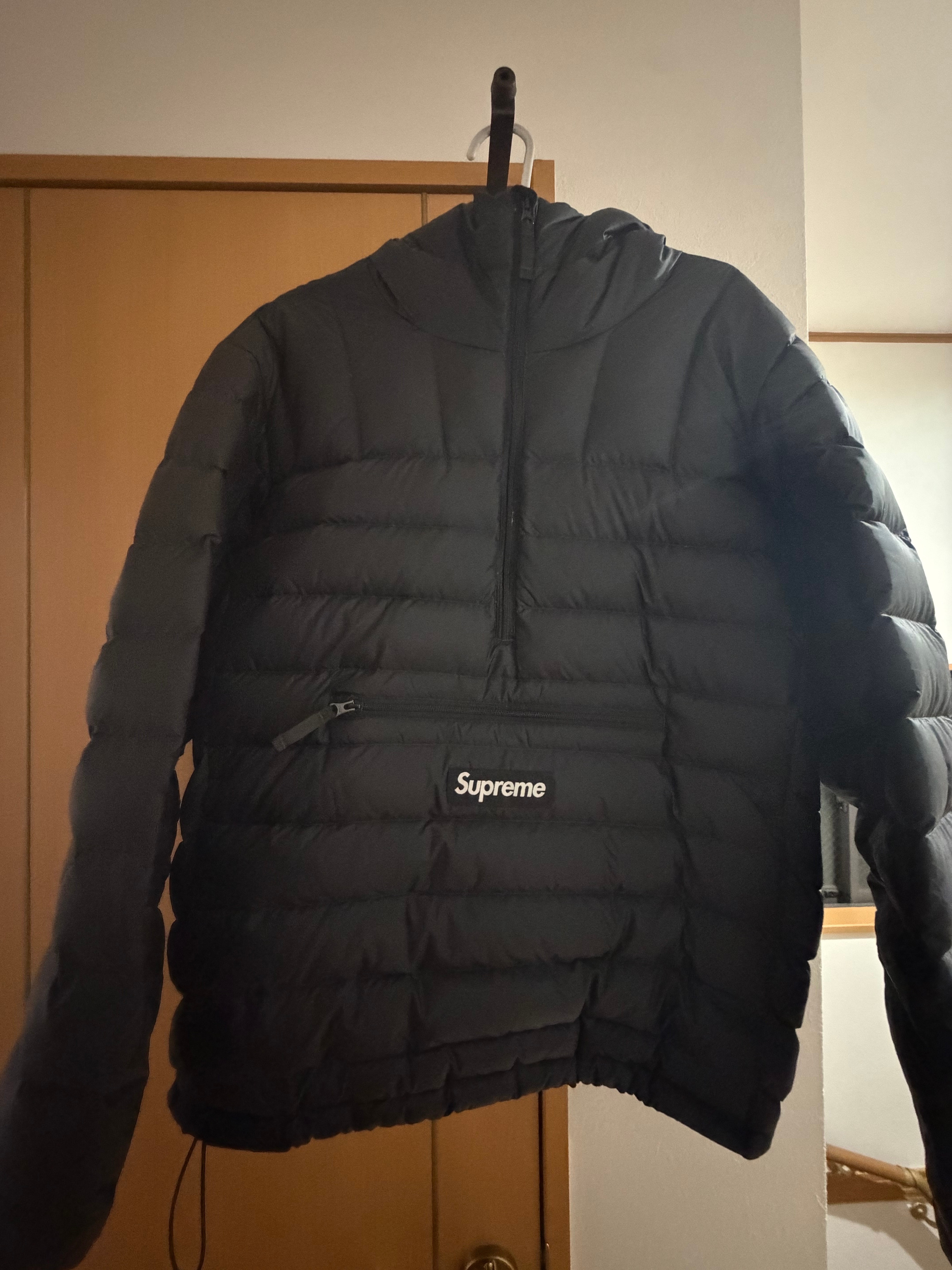 Supreme Micro Down Half Zip Hooded Pullover 
