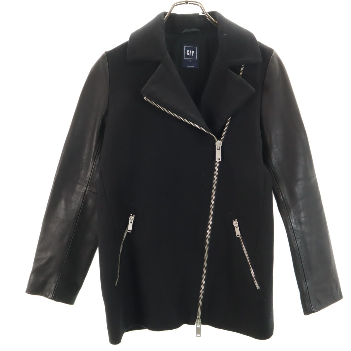 GAP ギャップ ライダースジャケット XS ブラック系