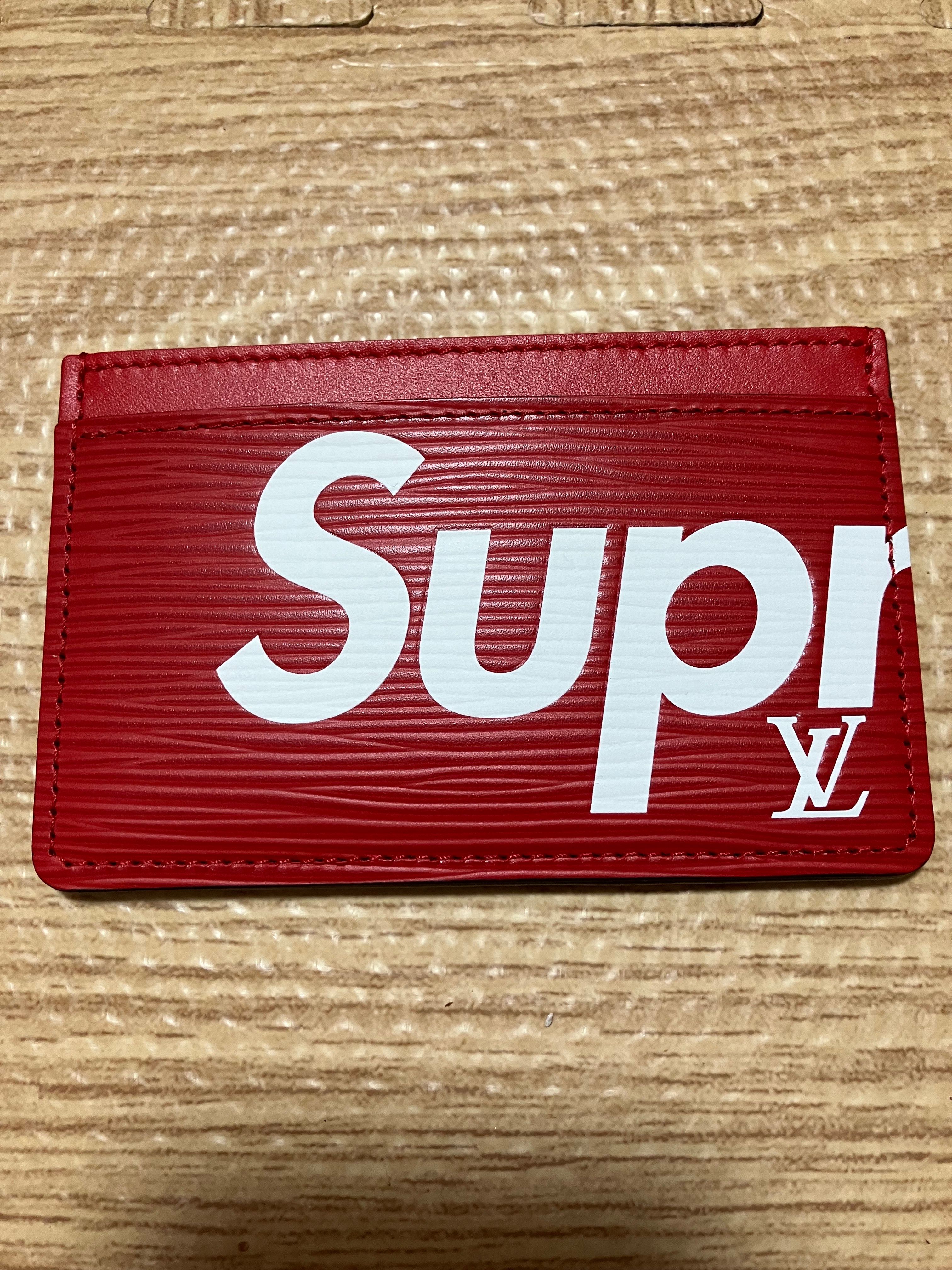 Supreme / Louis Vuitton Porte Carte Simple "Red"
