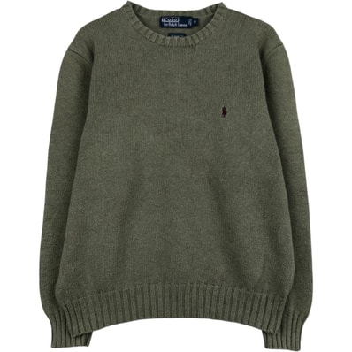 古着 ラルフローレン Ralph Lauren POLO by Ralph Lauren コットンニットセーター メンズM相当/eaa627071
