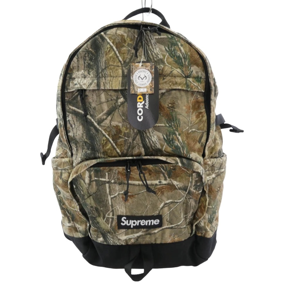 Supreme シュプリーム バックパック 25FW denim  Backpack Real Tree Camo リアルツリー APカモ カモフラ リュック バックパック カーキ系 マルチカラー系【極上美品】【中古】