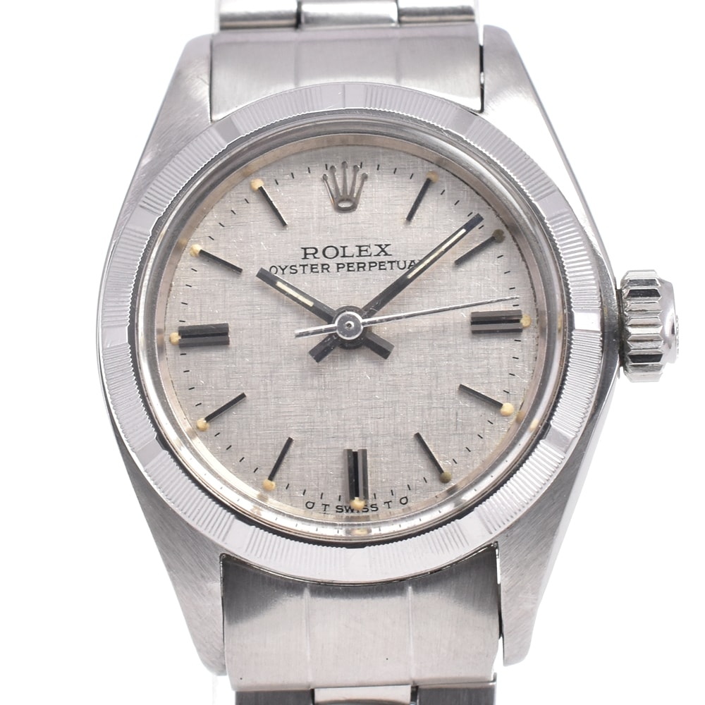 ロレックス ROLEX 6623 オイスターパーペチュアル Cal.2030 シルバー 自動巻き レディース 美品 腕時計 E#145861