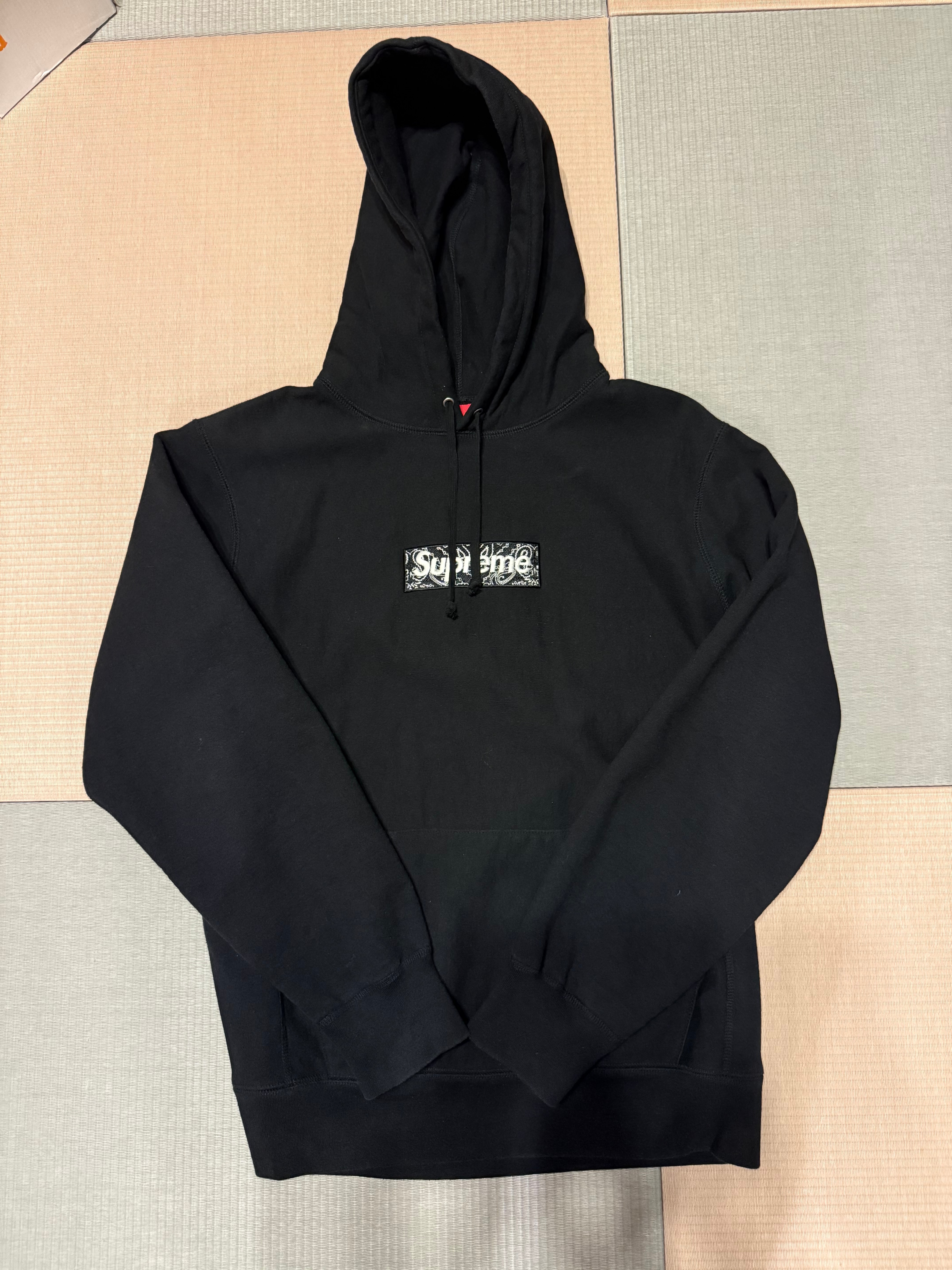 Supreme Bandana Box Logo Hooded Sweatshirt "Black"