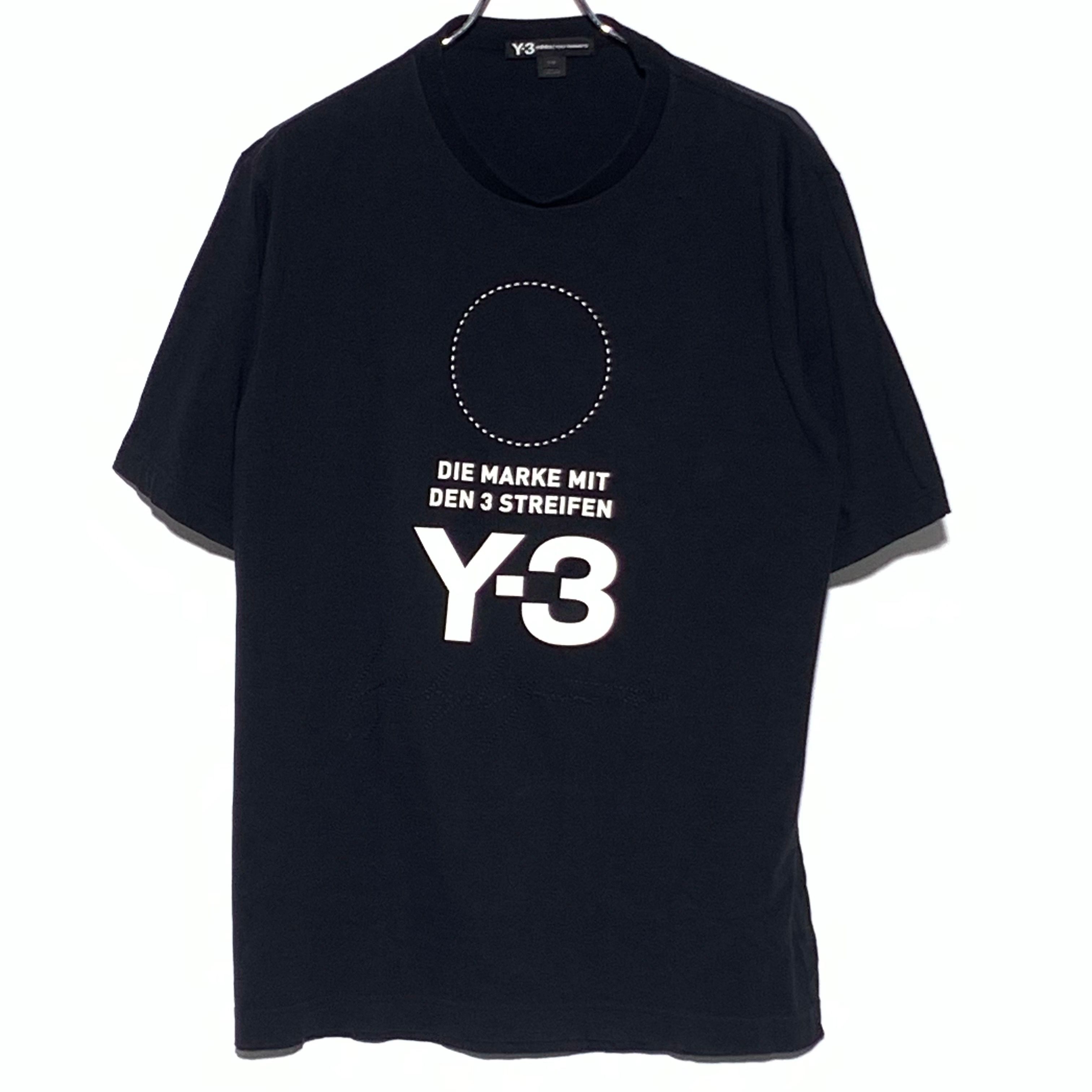 Y-3 Stacked Logo Tee Black