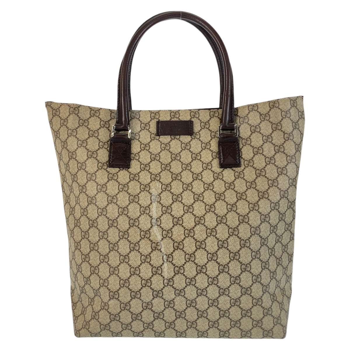 GUCCI グッチ ブラウン GGスプリームキャンバス レザー/ トートバッグ 503504 【中古】