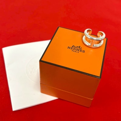 HERMES エルメス オスモズ GM リング シルバー925 リング・指輪 17.5号 シルバー
74321