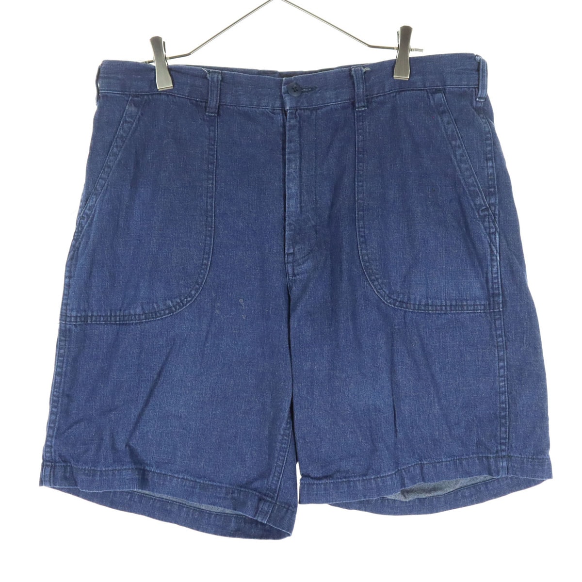 BEAMS+ ビームス プラス デニムショートパンツ L ブルー