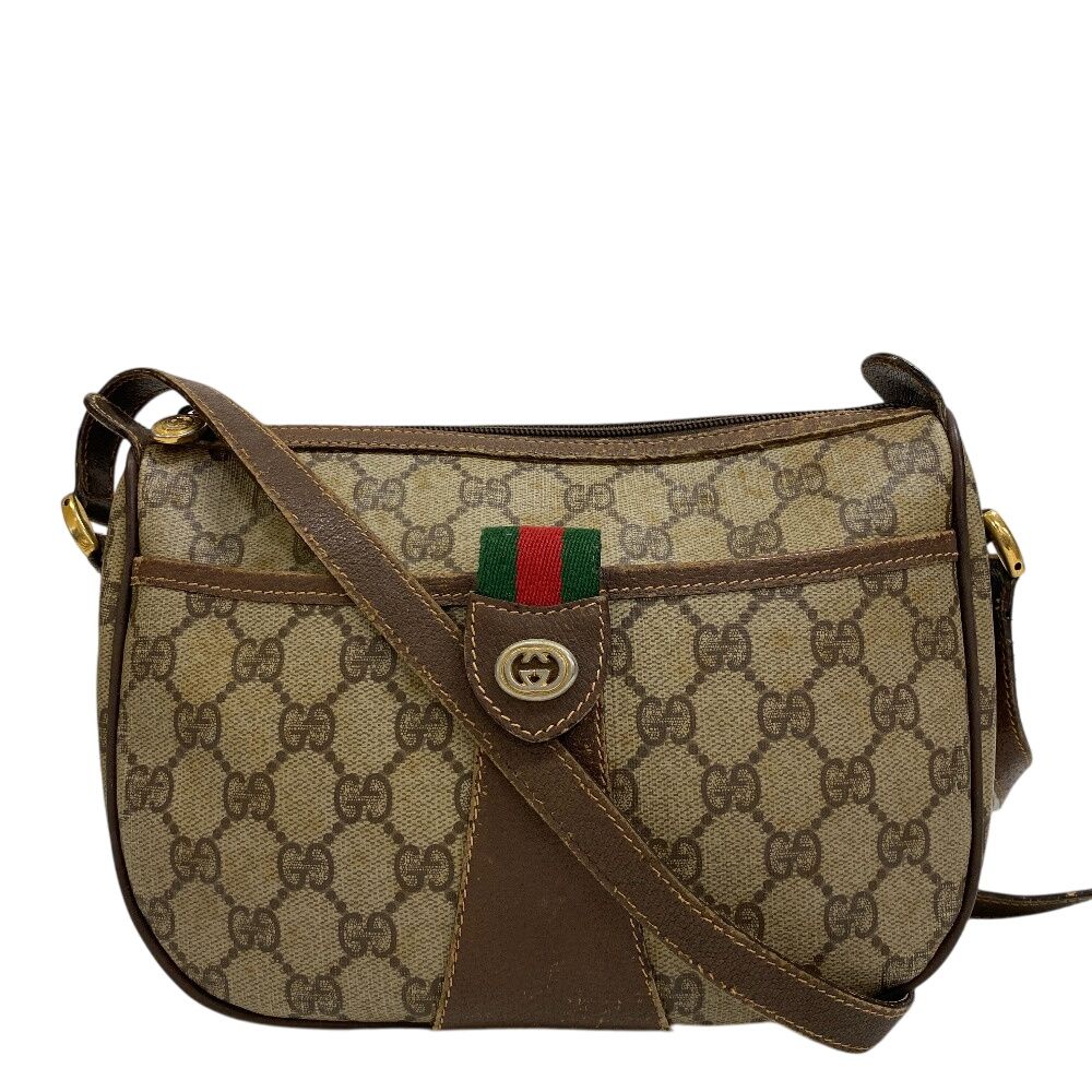グッチ GUCCI ショルダーバッグ シェリー GG オールドグッチ 89 02 032 ブラウン
