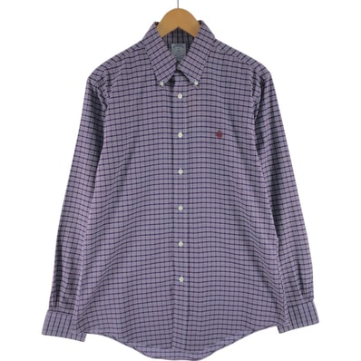 古着 ブルックスブラザーズ Brooks Brothers 1818 長袖 ボタンダウンチェックシャツ メンズM相当/eaa564041