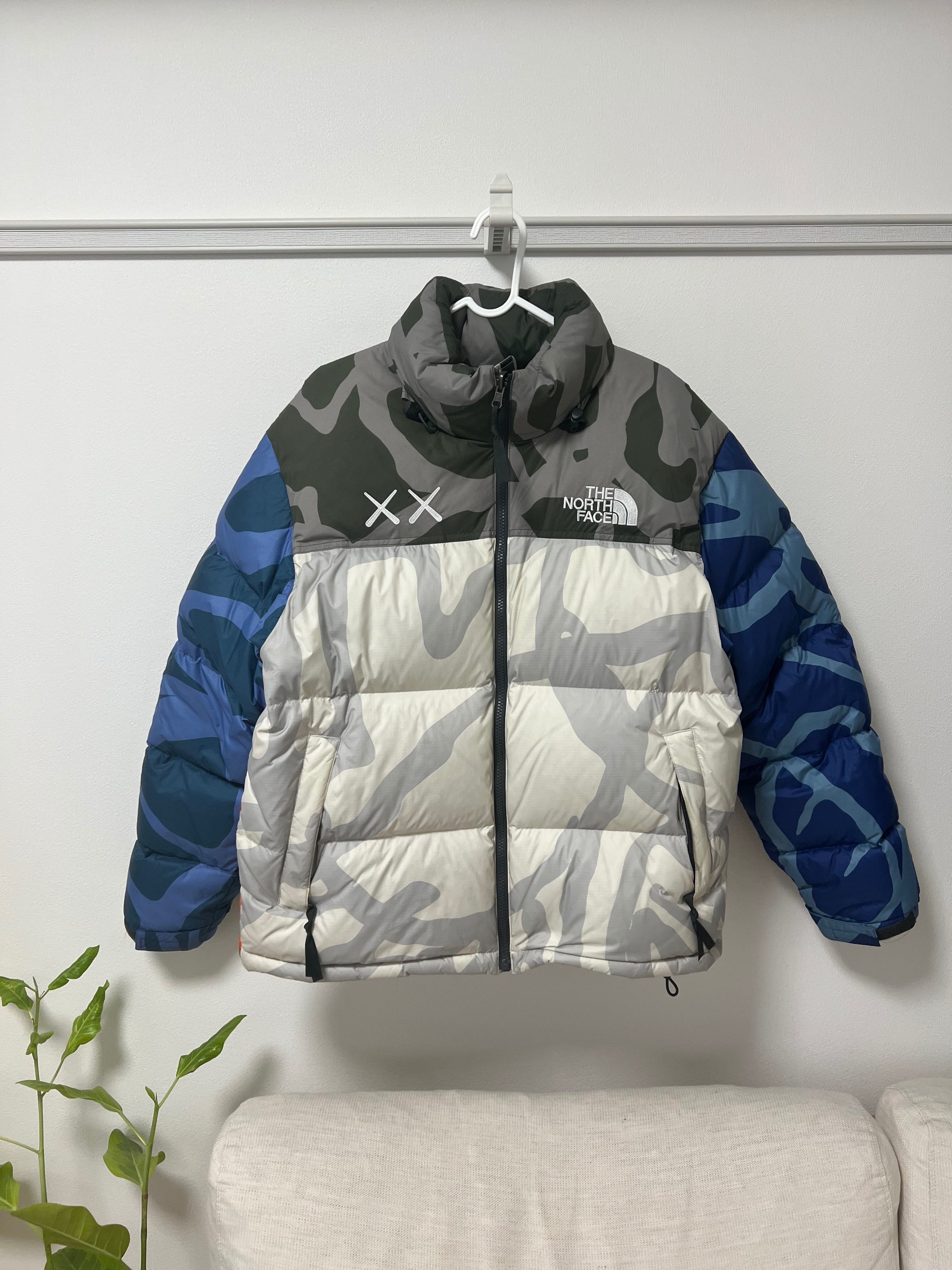 The North Face Kaws Nuptse Jacket "Grey Blue"