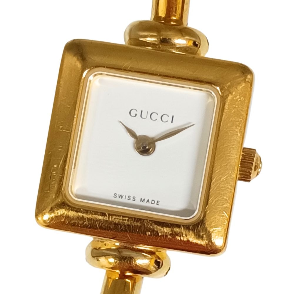 GUCCI グッチ 1900L スクエア バングルウォッチ クォーツ レディース 腕時計 C1204