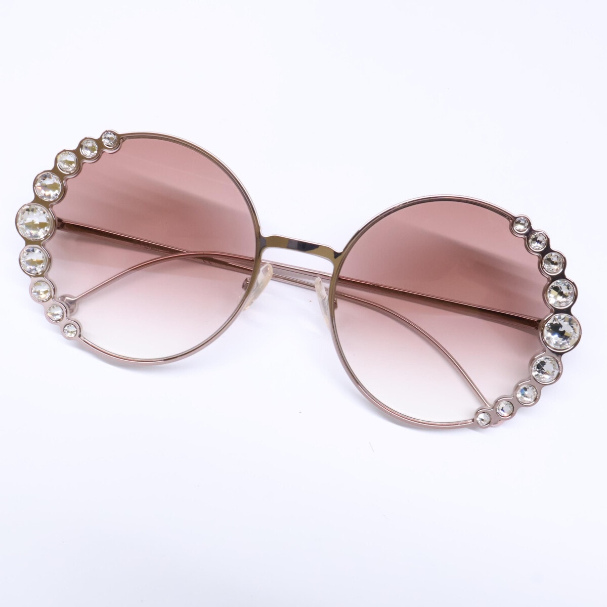 フェンディ 【美品】FF0324/S 35J3X ラインストーン ラウンドシェイプ 58□20 135