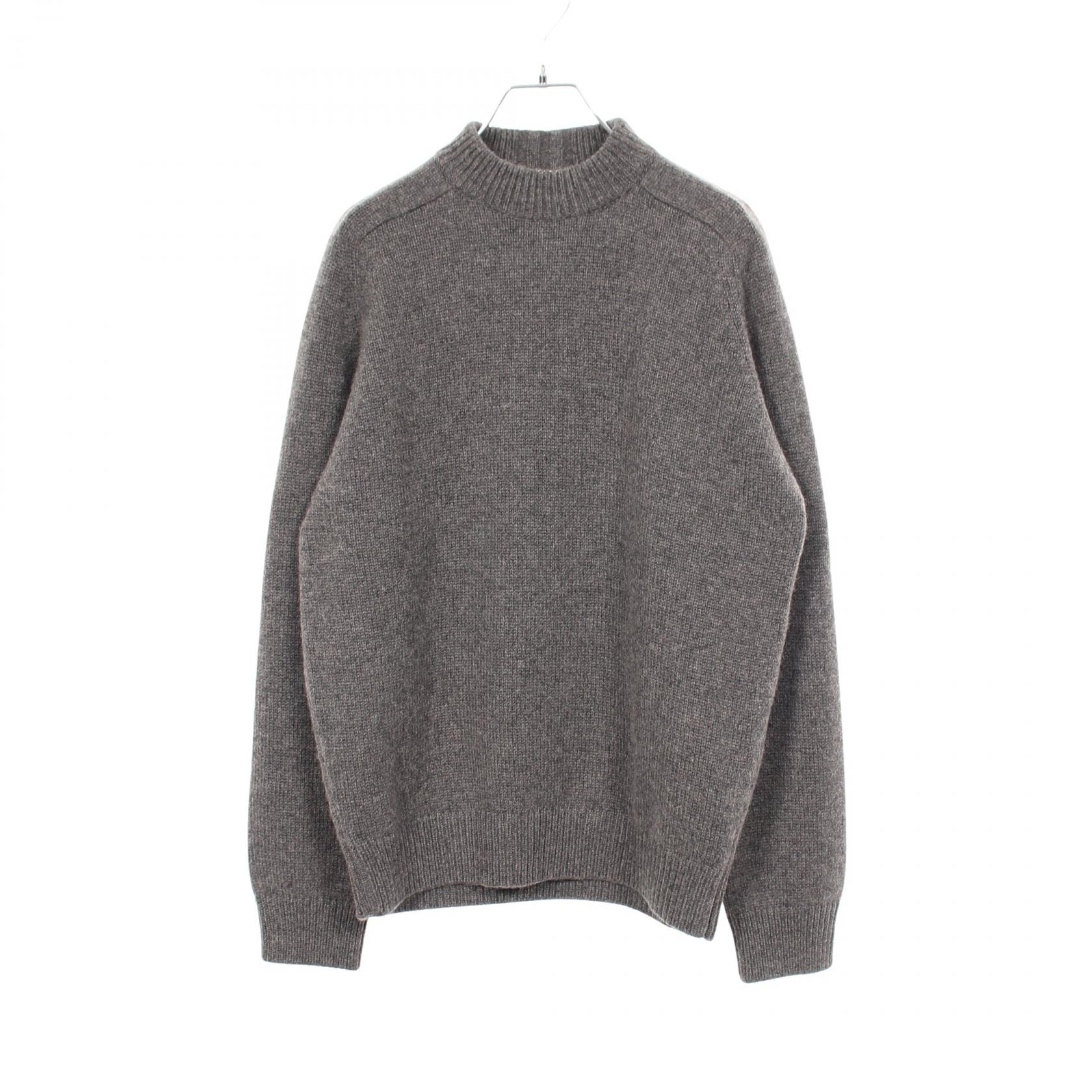サンローランパリ SAINT LAURENT PARIS モックネック 長袖 ニット 衣料品 トップス キャメル レディース グレー系 【中古】