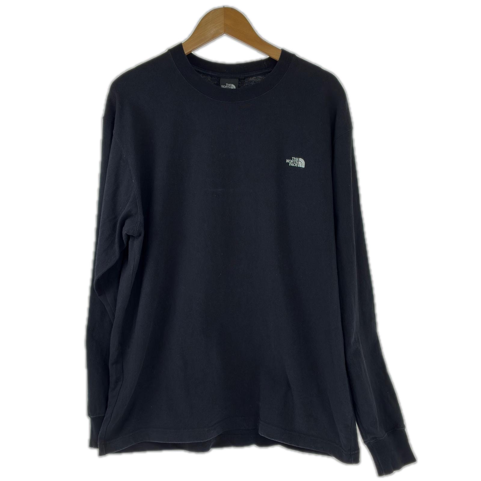 THE NORTH FACE ザノースフェイス カットソー 長袖カットソー ロングスリーブ ヌプシ コットン 長袖 Tシャツ SIZE XL NT32443 ブラック