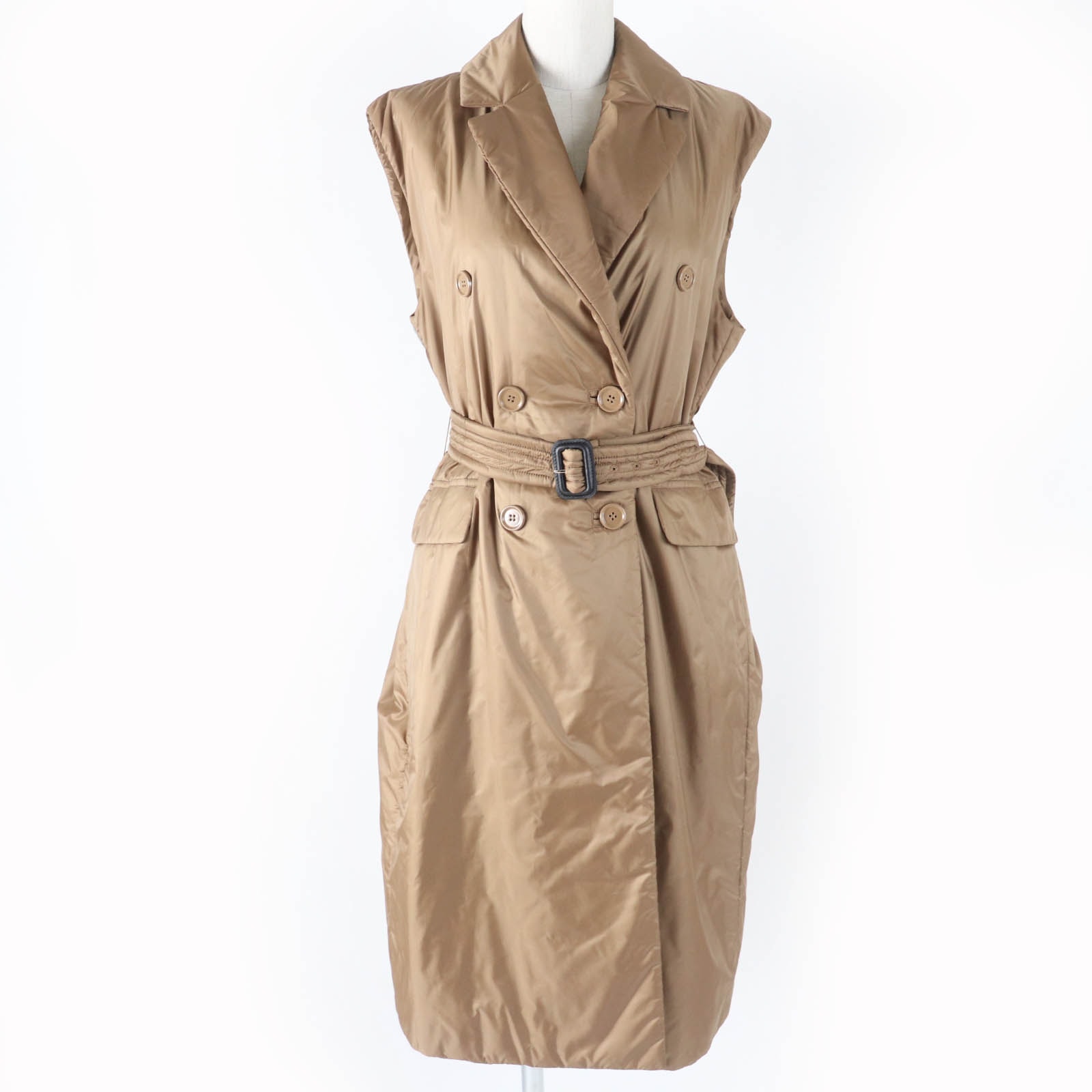 極美品 マックスマーラ ザキューブ
 コート CAMELUXE ブラウン レディース 36 92960124